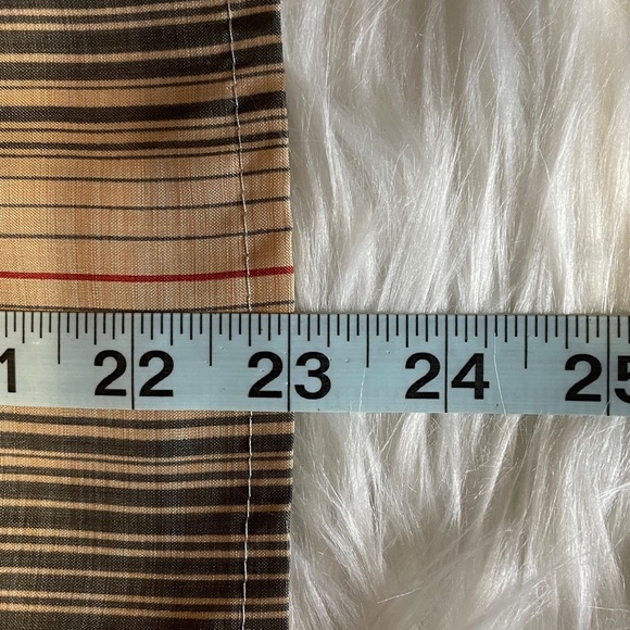 Vintage JONATHAN MARTIN Silk Striped Button-Down Shirt - Picture 8 of 12